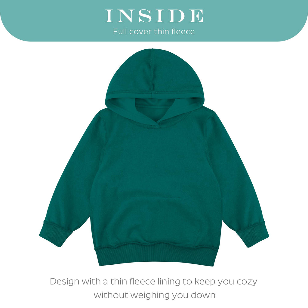 BIG ELEPHANT Boys Hooded Sweatshirt Fleece Pullover Hoodies Long Sleeve Warm Hoodie Sweatshirts with Pocket for Kids