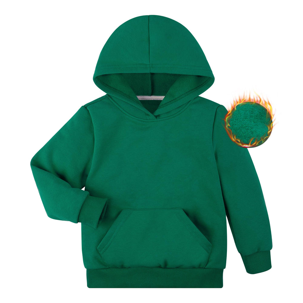 BIG ELEPHANT Boys Hooded Sweatshirt Fleece Pullover Hoodies Long Sleeve Warm Hoodie Sweatshirts with Pocket for Kids