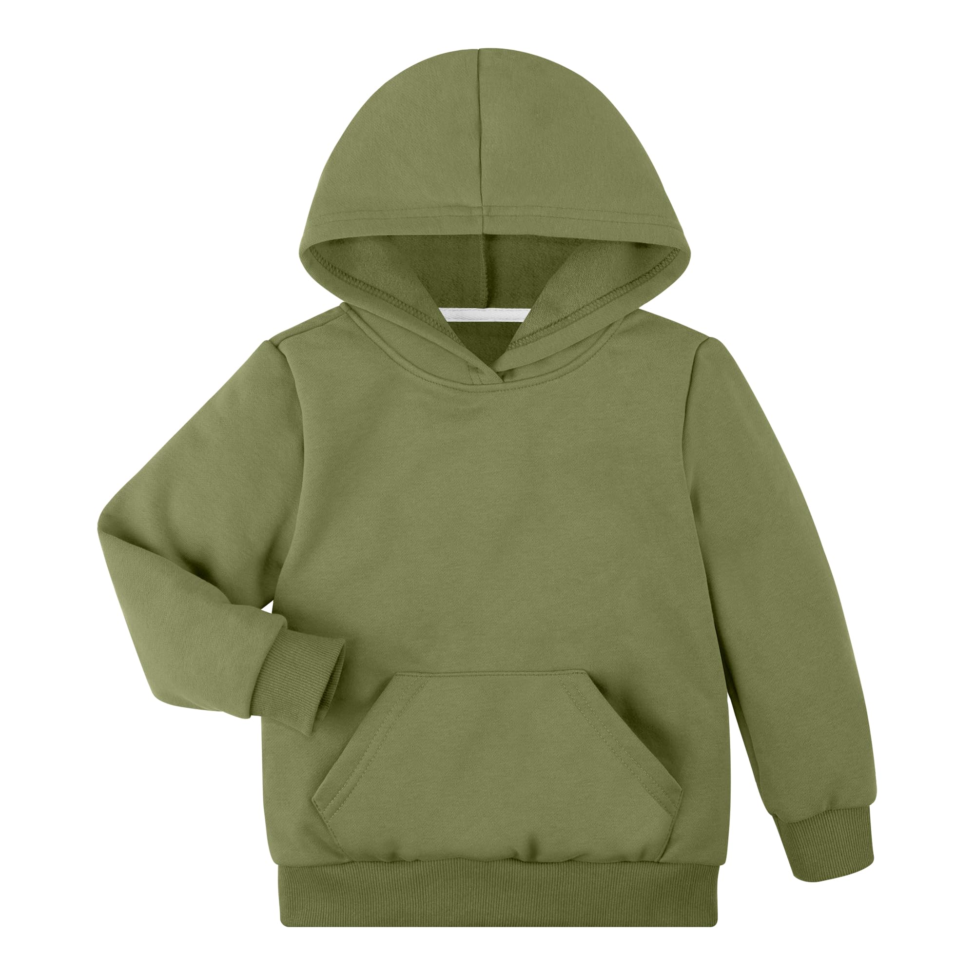 BIG ELEPHANT Boys Hooded Sweatshirt Fleece Pullover Hoodies Long Sleeve Warm Hoodie Sweatshirts with Pocket for Kids